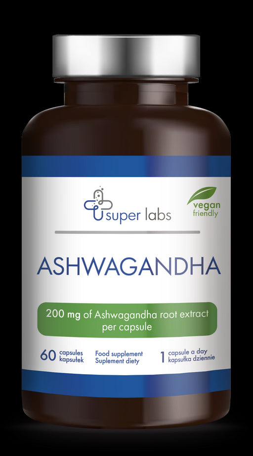 Ashwagandha KSM - 66 Extrait de 200 mg 60 gélules SUPER LABS