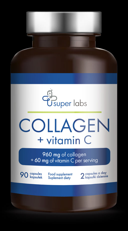 Collagène 480mg + Vitamine C 30mg 90 gélules SUPER LABS