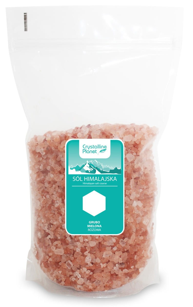 Sel rose de l'Himalaya grossièrement moulu 1 kg - CRYSTALLINE PLANET