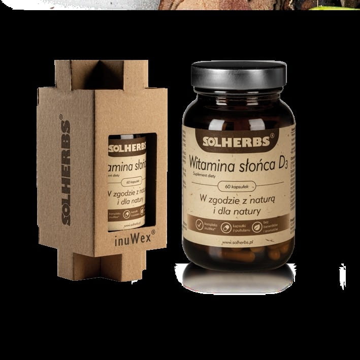 Vitamine D3 60 gélules (50 mcg) - SOLHERBS