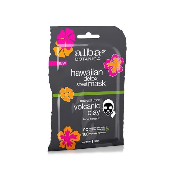 Masque tissu détoxifiant à l'argile volcanique