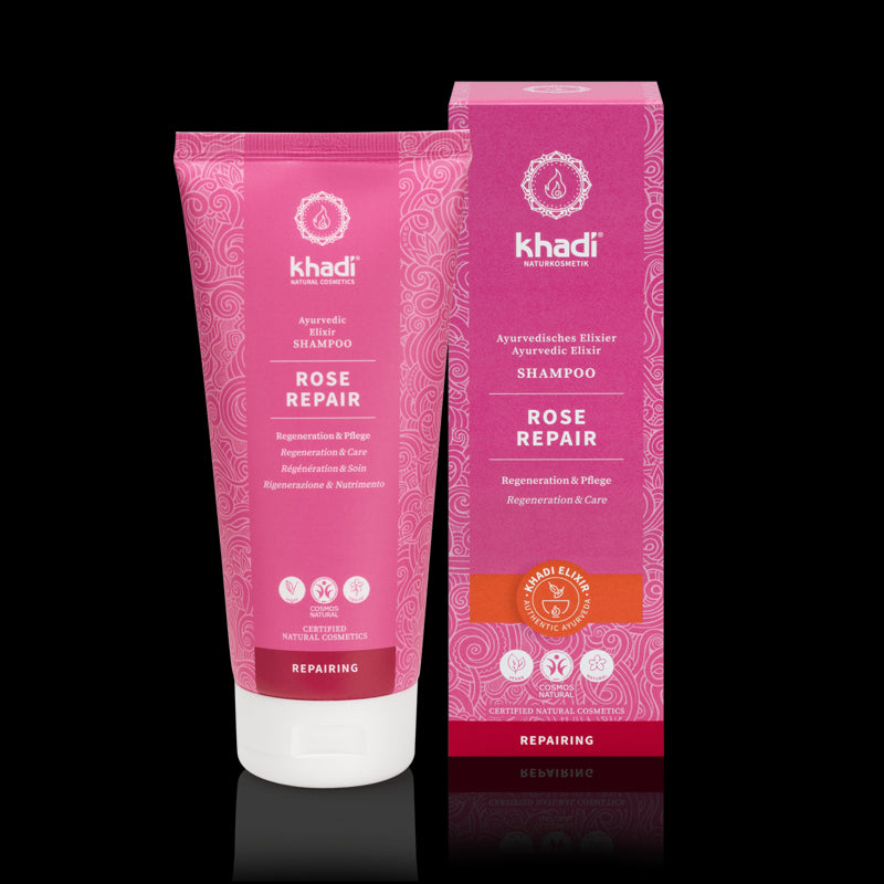 Shampoing cheveux intensément nourrissant rose KHADI