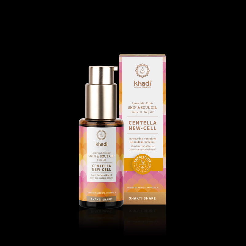 Centella new - cell - shakti shape KHADI huile régénérante anti-vergetures