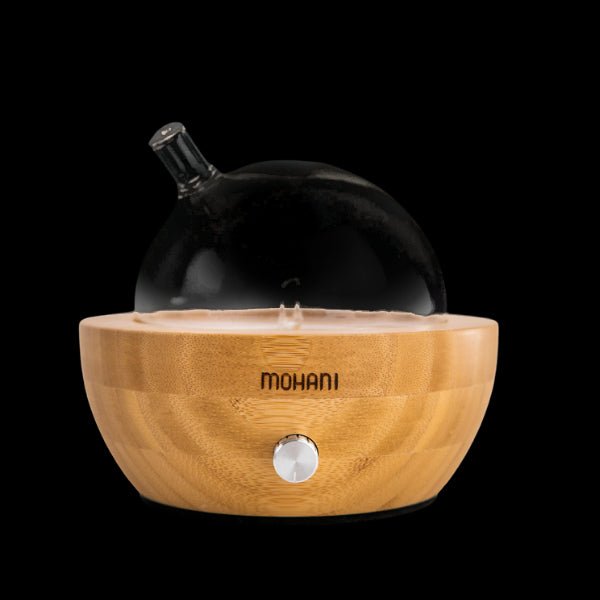 Diffuseur nébuliseur d'huiles essentielles - boule de verre bambou MOHANI