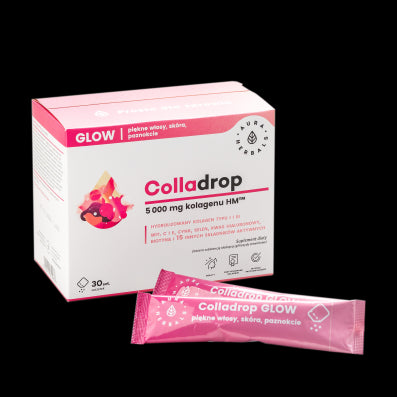 Colladrop glow collagène marin 5000 MG sachets 30 pièces AURA HERBALS
