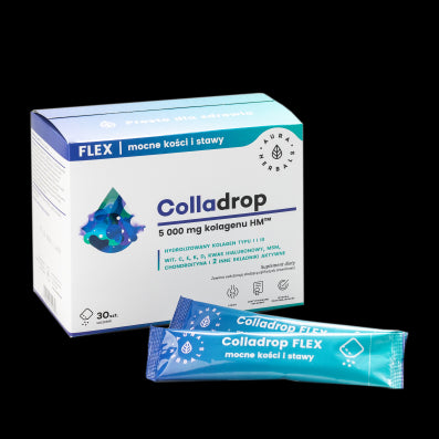 Colladrop flex collagène marin 5000 MG sachets 30 pièces AURA HERBALS