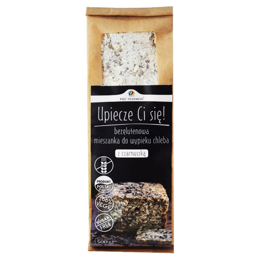 Un mélange de pain sans gluten au cumin noir 500g CINQ CHANGEMENTS