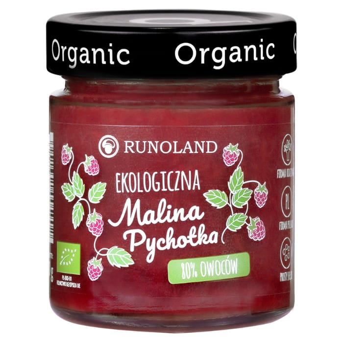 Pychotka framboise 80% de fruits à la consistance de confiture BIO 200g RUNOLAND