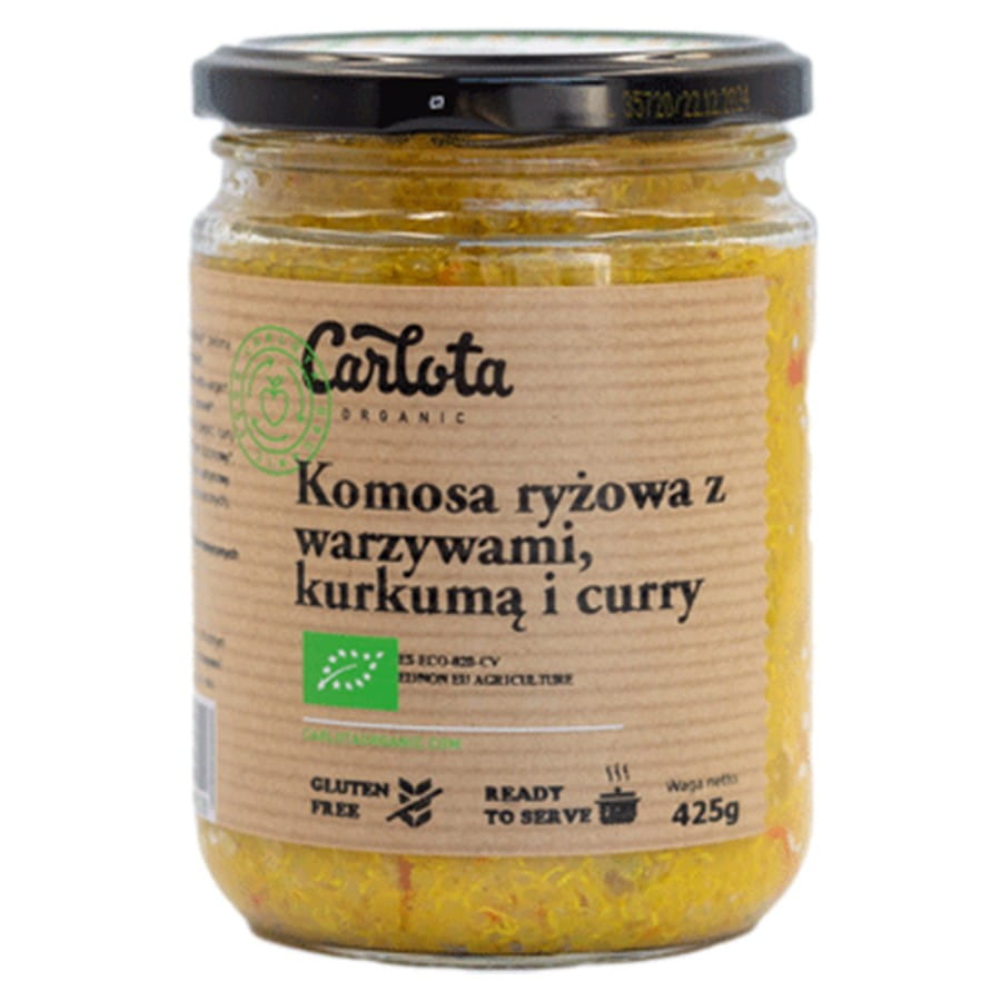 Quinoa aux légumes, curcuma et curry BIO 425g CARLOTA BIO
