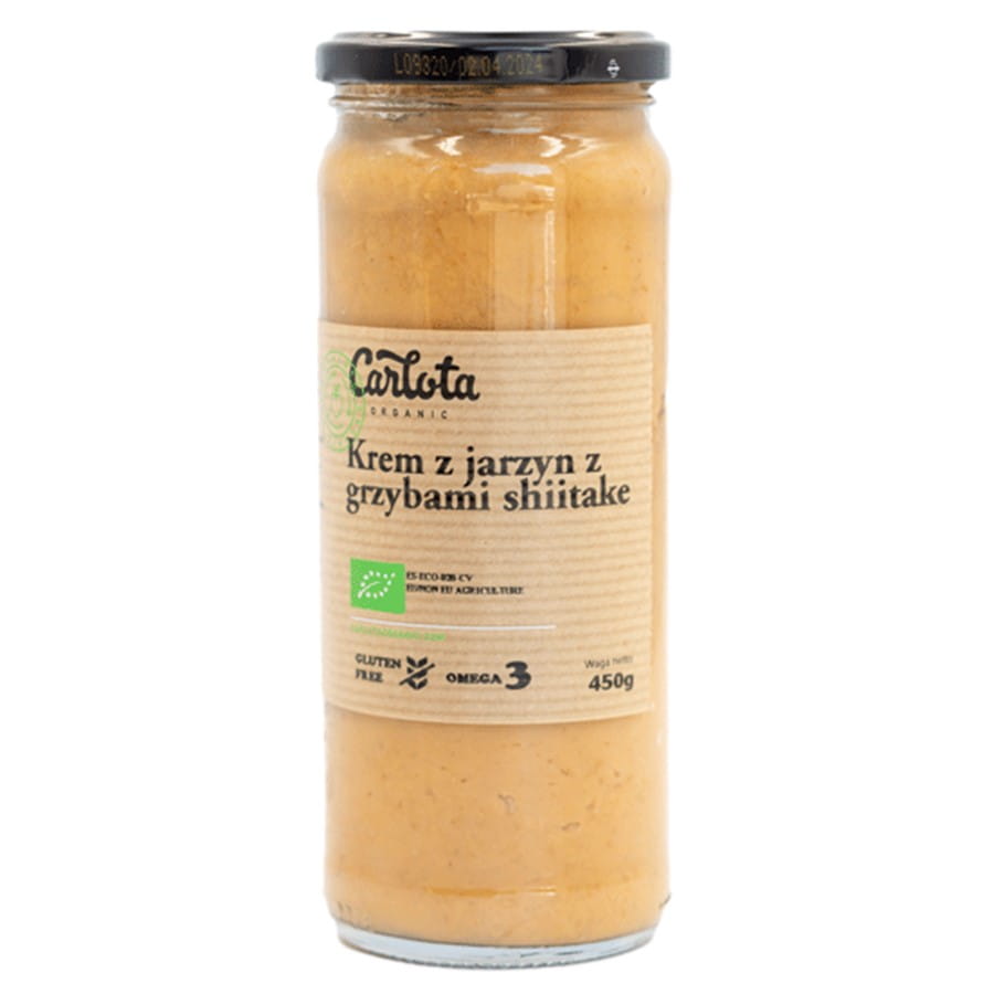 Crème de légumes shitake et champignons BIO 450g CARLOTA BIO