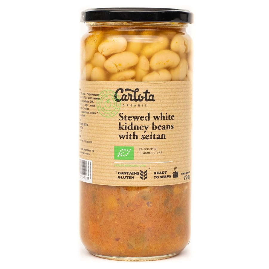 Ragoût de haricots au seitan et champignons shitake BIO 720g CARLOTA BIO