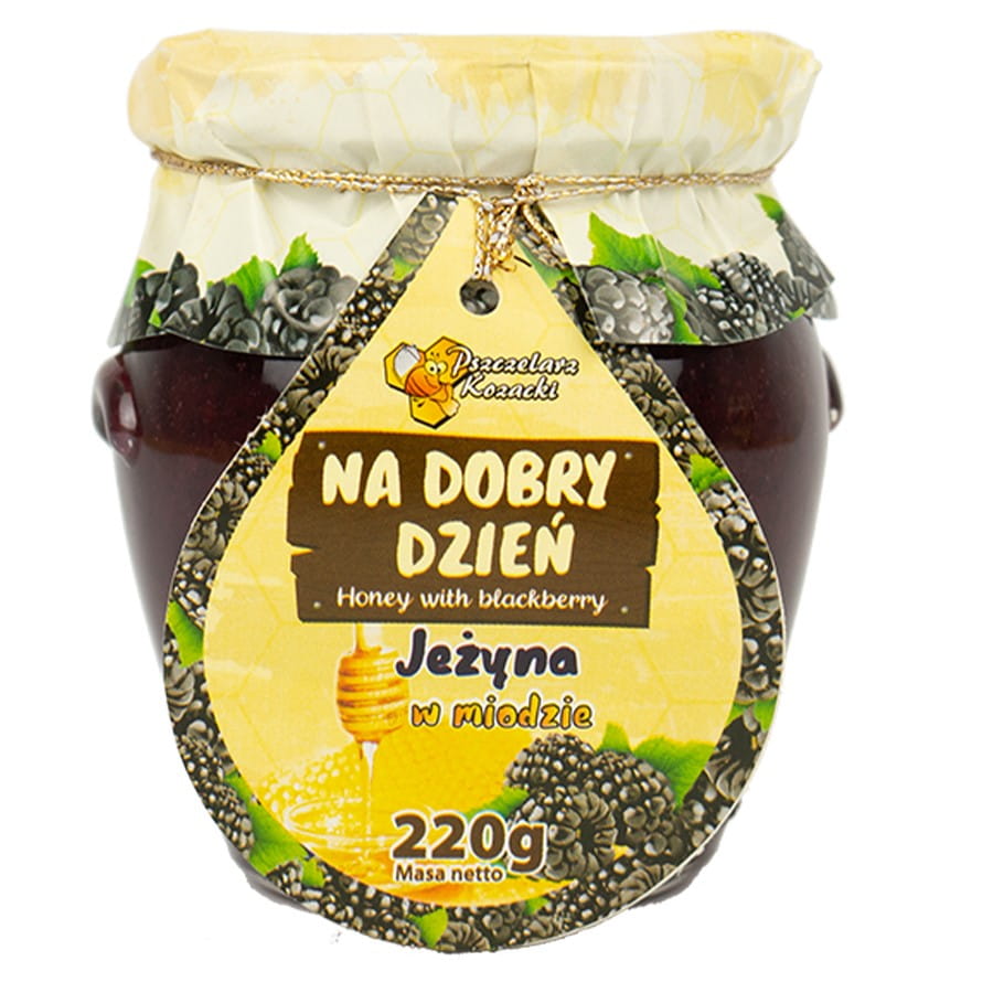 Miel à la mûre "pour une bonne journée" 220g KOZACKI BEEBERRY