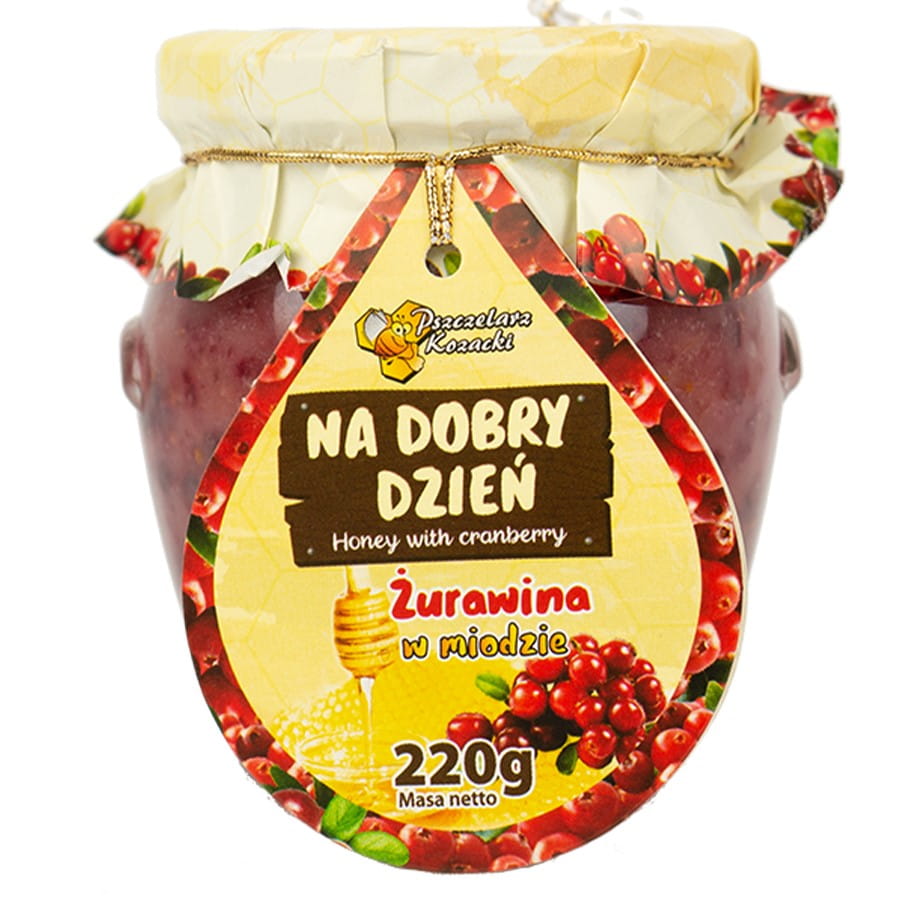 Miel de canneberge "pour une bonne journée" 220g KOZACKI BEEPS
