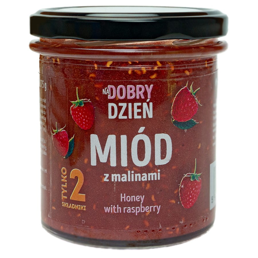 Miel à la framboise "pour une bonne journée" 375g KOZACKI BEEBERRY
