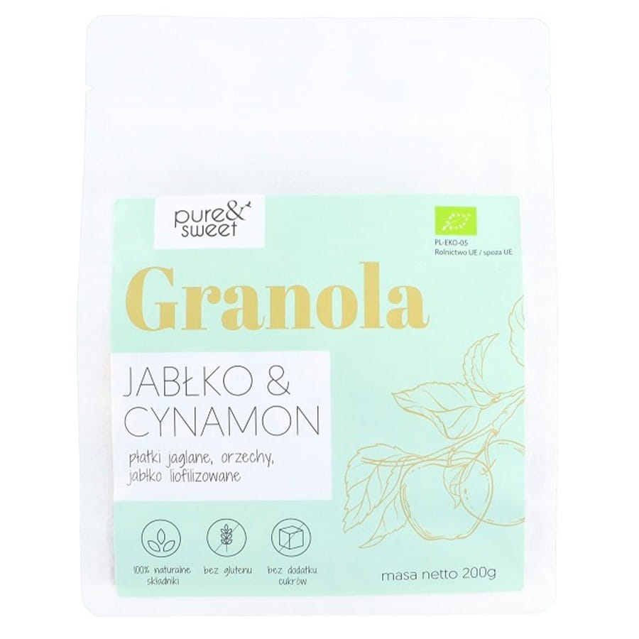 Granola pomme - cannelle BIO 200g PURE & SWEET