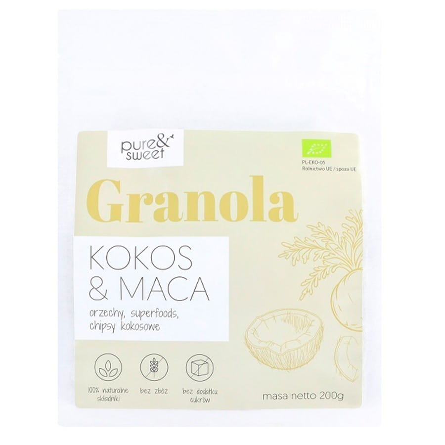 Granola coco - maca BIO 200g PURE & SWEET