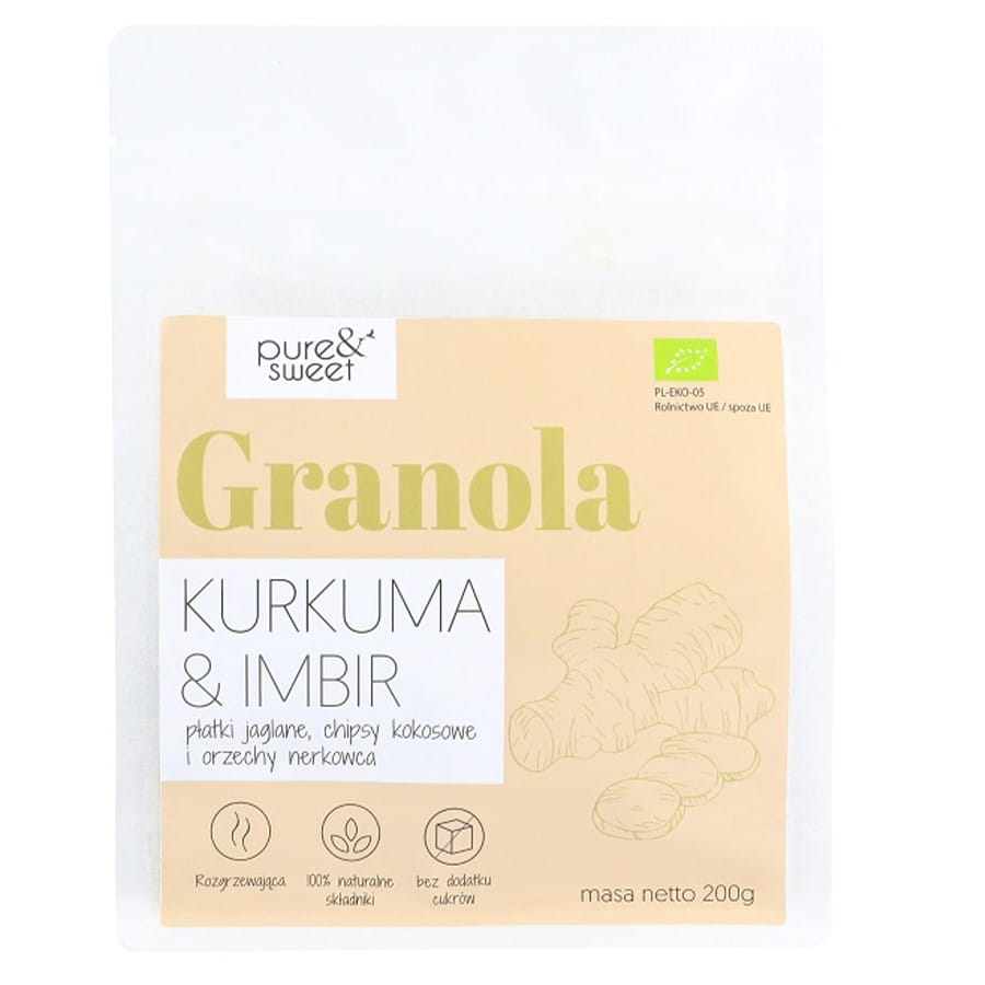 Granola curcuma - gingembre BIO 200g PURE & DOUX