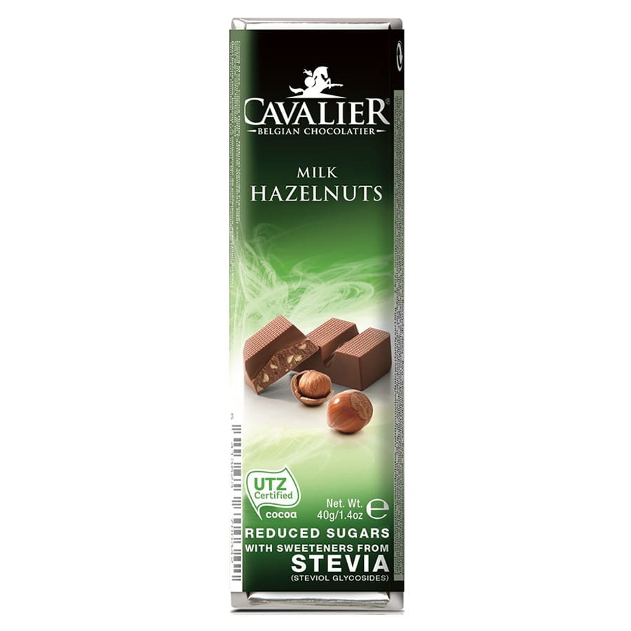 Tablette chocolat au lait noisettes 40g CAVALIER