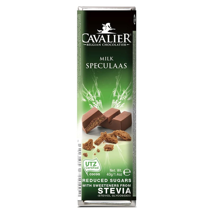 Tablette chocolat au lait fourrée épicée 40g CAVALIER
