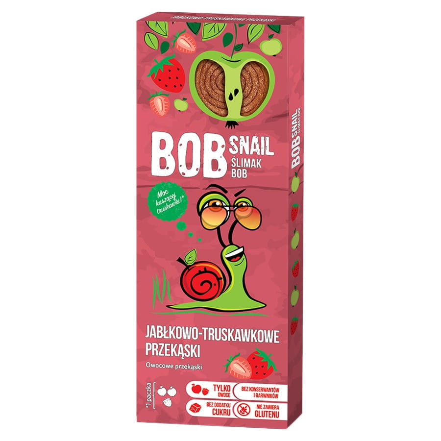 Snack pomme - fraise 30g BOB SNAIL