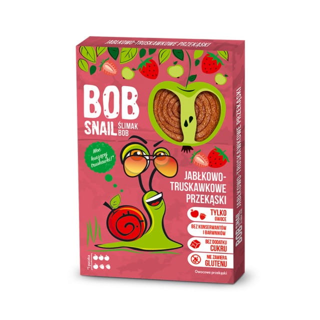 Snack pomme - fraise 60g BOB SNAIL
