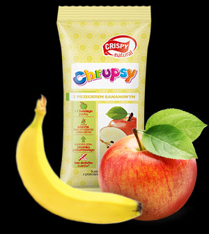 Cubes de pomme à la purée de banane nature 12g CRISPY