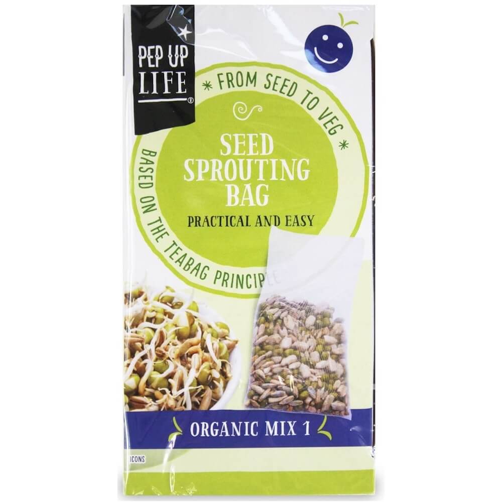 Mélange de graines à germer (haricot mungo, seigle, tournesol, fenugrec) BIO 4 x 20 g (80 g) - PEP UP LIFE