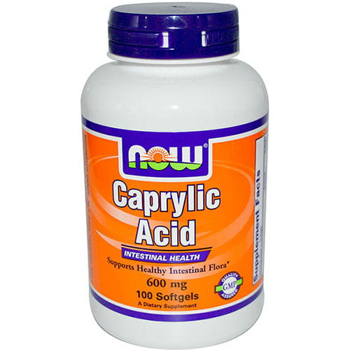 Acide caprylique 600mg 100 gélules NOW FOODS