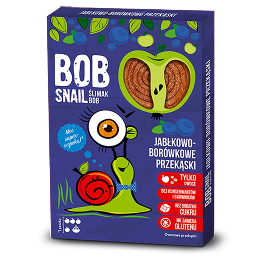 Snack pomme - myrtille 60g BOB SNAIL