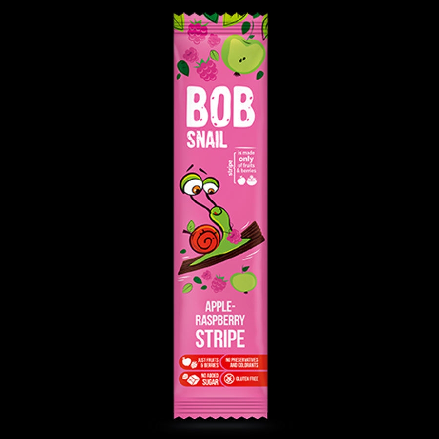 Snack Stripe pomme - framboise 14g BOB SNAIL