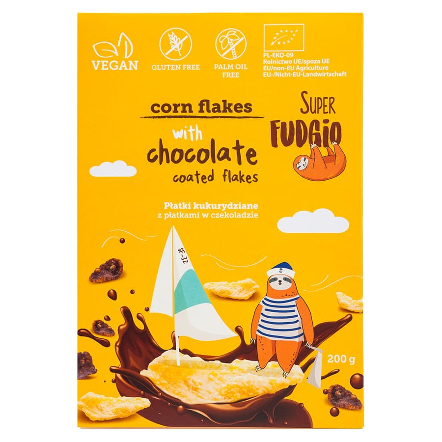 Corn flakes aux flocons de chocolat sans gluten BIO 200g SUPER FUDGIO