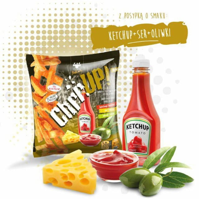 Snack croustillant à base de pain de blé au goût de ketchup 50g CHRRUP