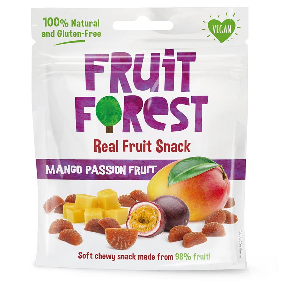Bonbons aux fruits à la mangue et aux fruits de la passion 30g FRUIT FOREST