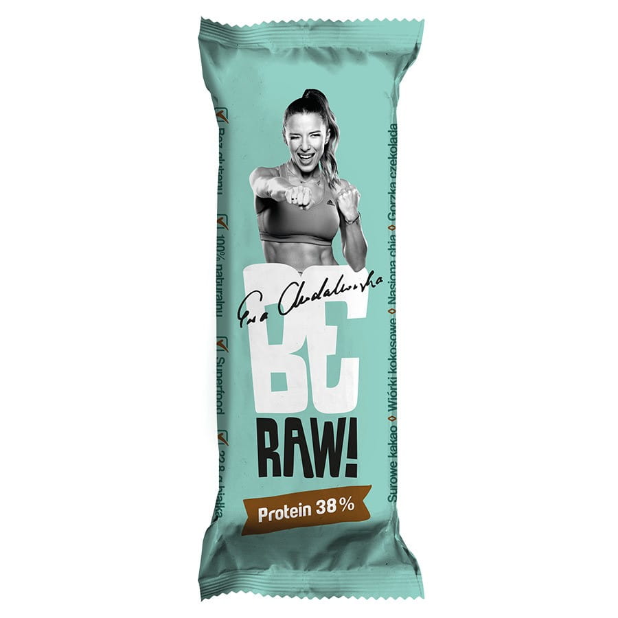 Barre protéinée 38% - cacao cru au chocolat noir PURELLA 40g BERAW