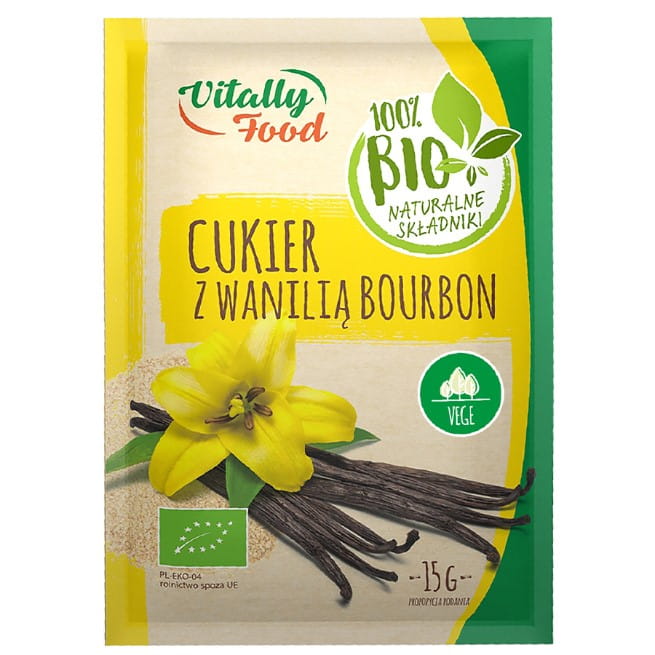 Sucre à la vanille bourbon BIO 15g VITALLY FOOD