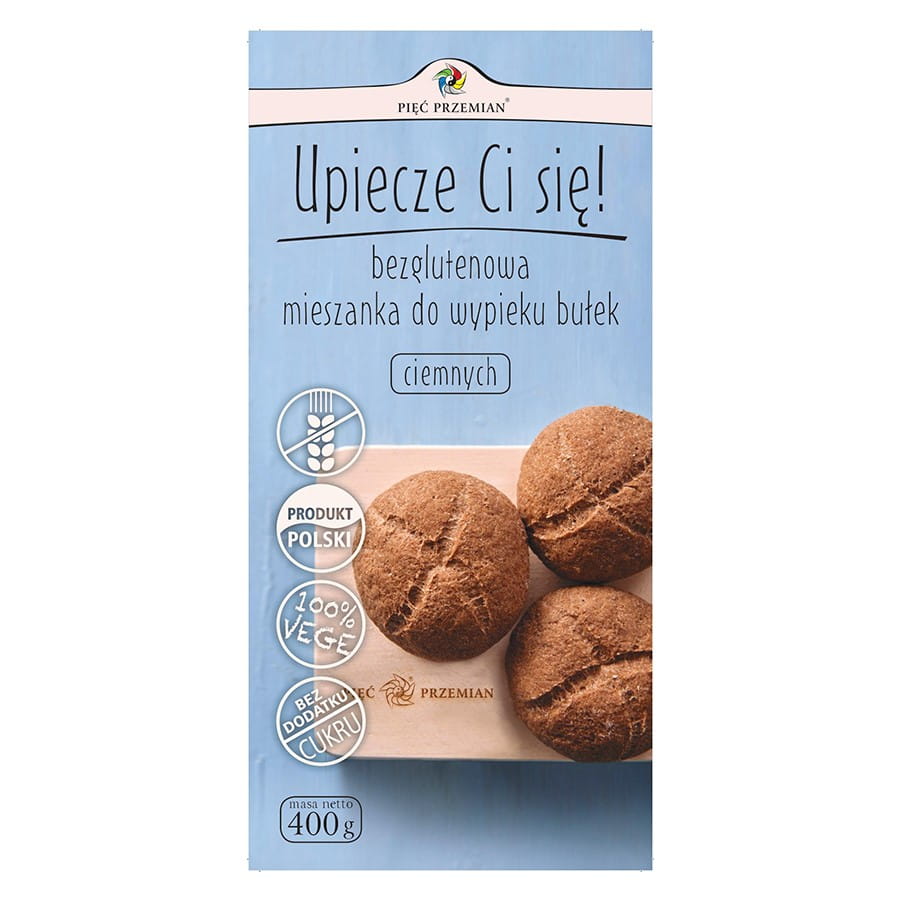 Mix pour petits pains noirs sans gluten 400g CINQ CHANGEMENTS