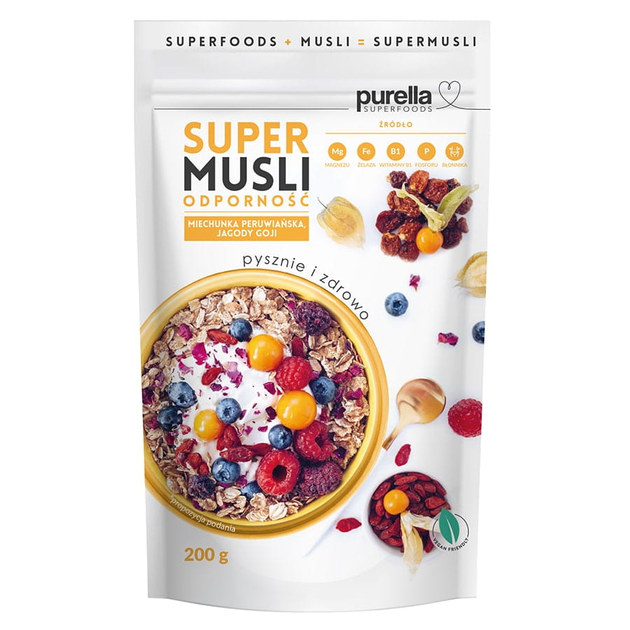 Super muesli - résistance 200g PURELLA SUPERFOODS