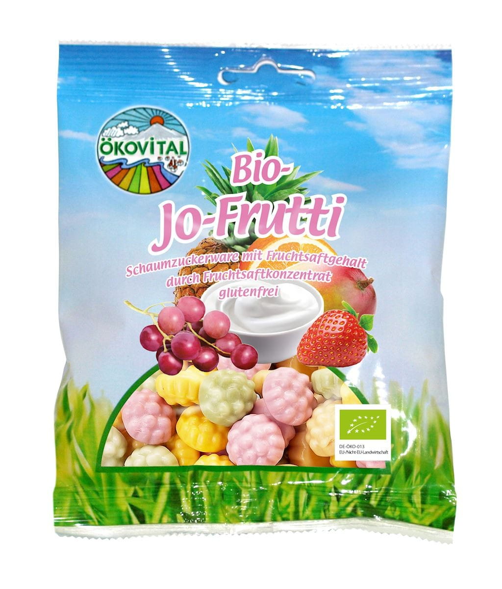 Pâtes de yaourt aux fruits sans gluten BIO 80 g - OKOVITAL