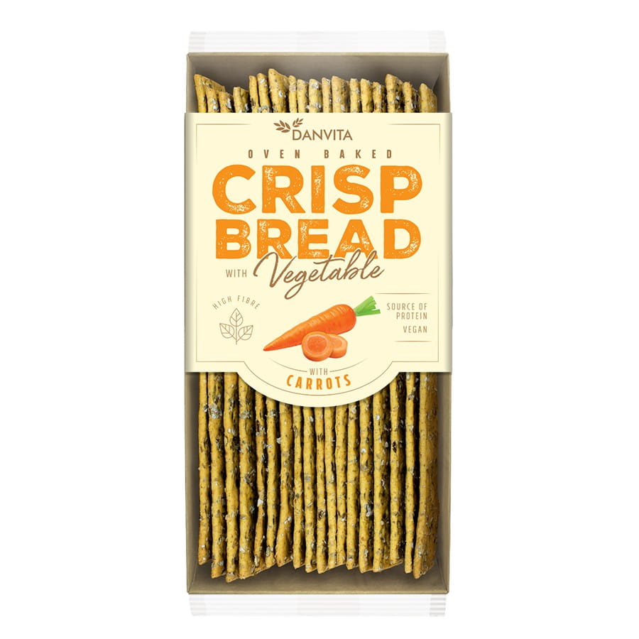 Pains plats aux légumes aux carottes 130g DANVITA