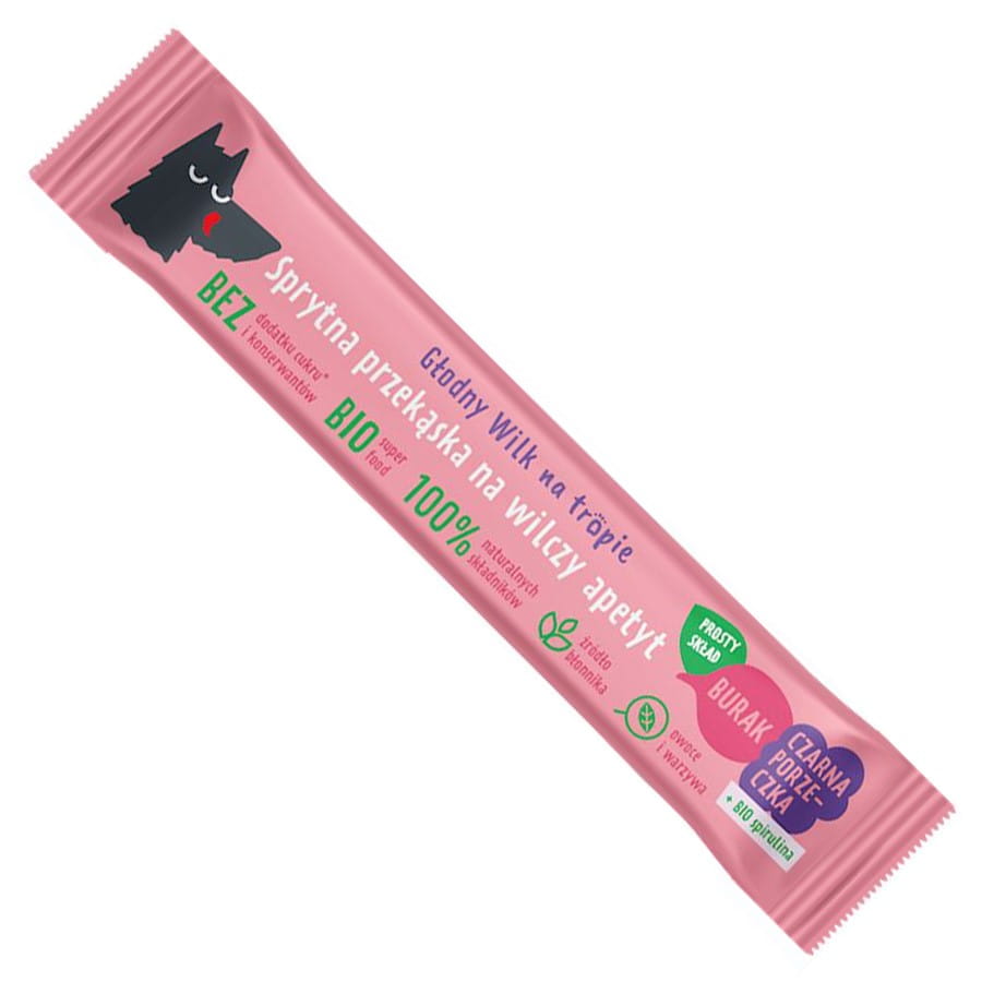 Barre cassis - betterave à la spiruline 20g HUNGRY WOLF