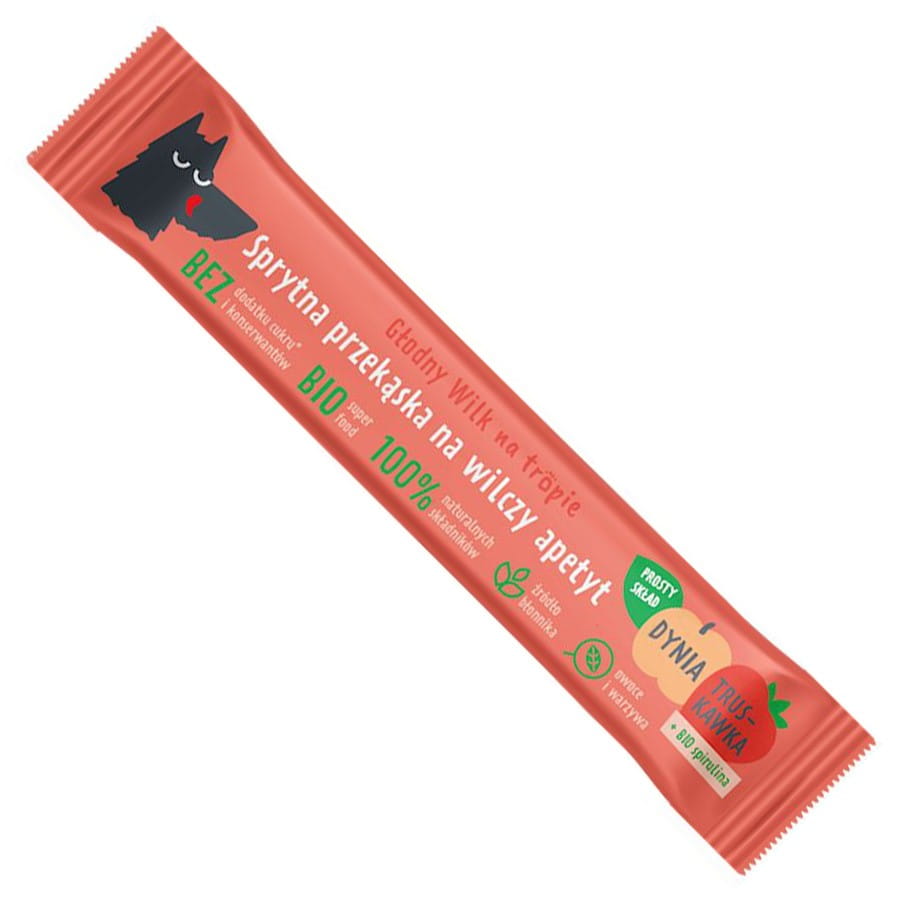 Barre fraise - potiron à la spiruline 20g HUNGRY WOLF