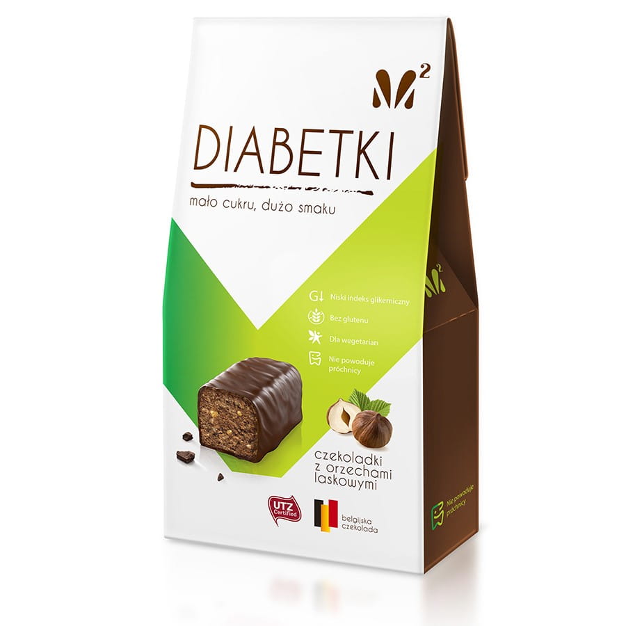 Chocolats diabétiques aux noisettes et à l'italienne 100g