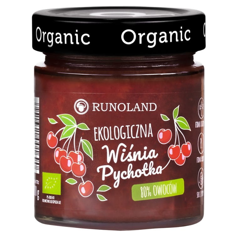 Pychotka cerise 80% de fruits à la consistance de confiture BIO 200g RUNOLAND