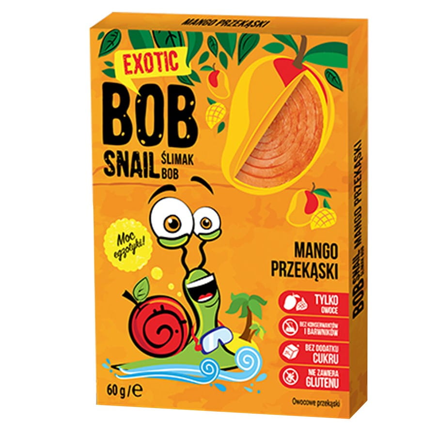Snack à la mangue sans sucre ajouté 60g BOB SNAIL