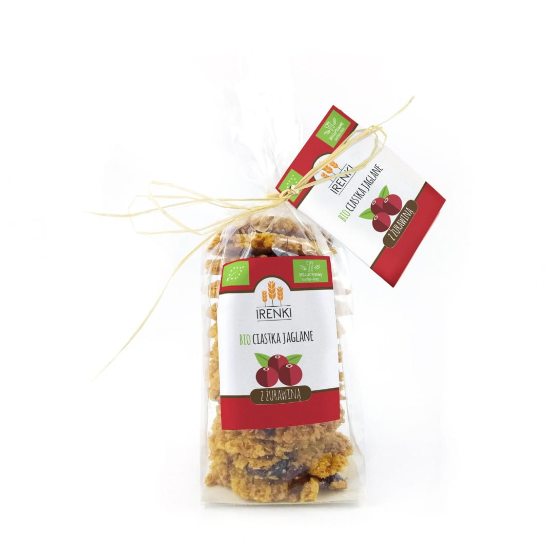 Biscuits au millet à la canneberge BIO 150g IRENA