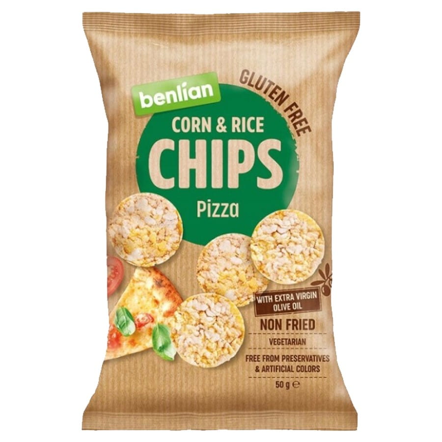 Croustilles de maïs et de riz - pizza 50g BENLIAN