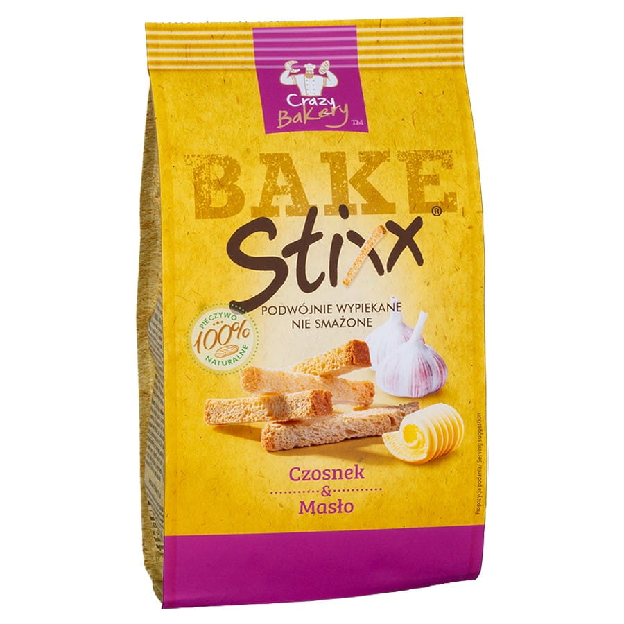 Gressins ail et beurre 60g BAKE STIXX