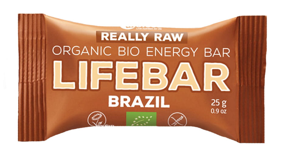 Barre noix du Brésil crue sans gluten BIO 25 g - LIFEFOOD