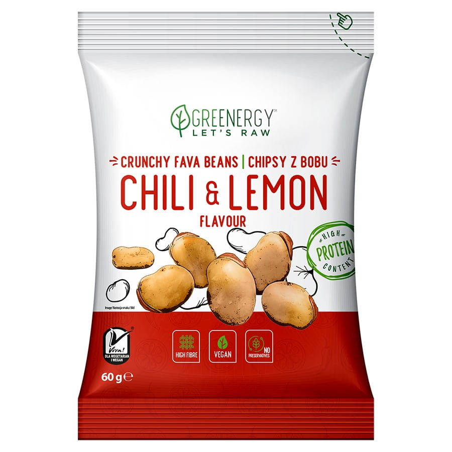 Haricots chili au goût de citron 60g GREENERGY