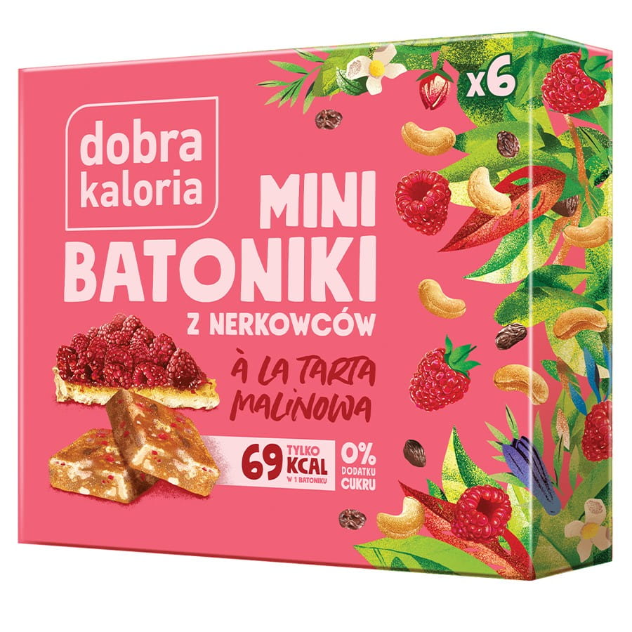 Mini-barres cajou - tarte framboise 102g GOOD KALORIA